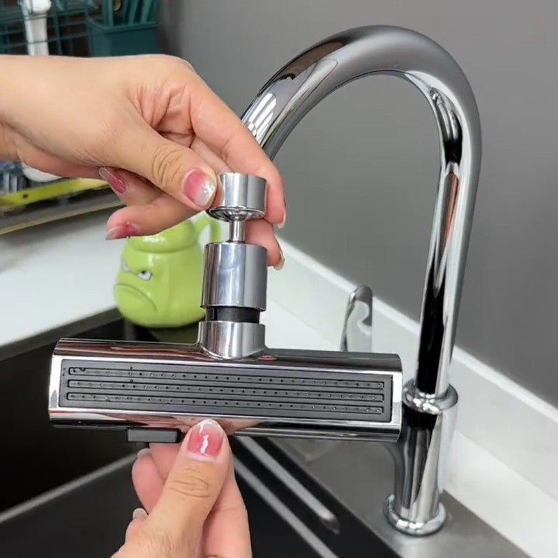AquaFlow™ - Dispositif Anti-Éclaboussures pour Robinet de Cuisine | Rotation 360° | Économie d'Eau