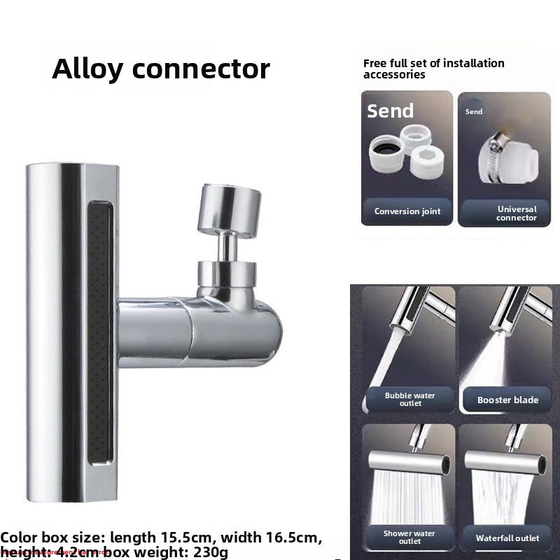 AquaFlow™ - Dispositif Anti-Éclaboussures pour Robinet de Cuisine | Rotation 360° | Économie d'Eau