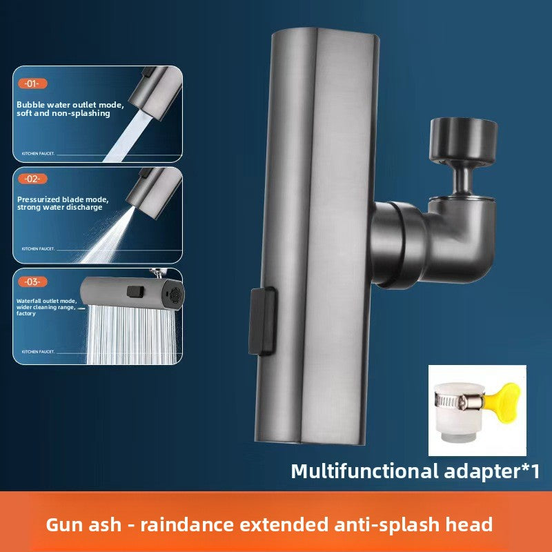 AquaFlow™ - Dispositif Anti-Éclaboussures pour Robinet de Cuisine | Rotation 360° | Économie d'Eau