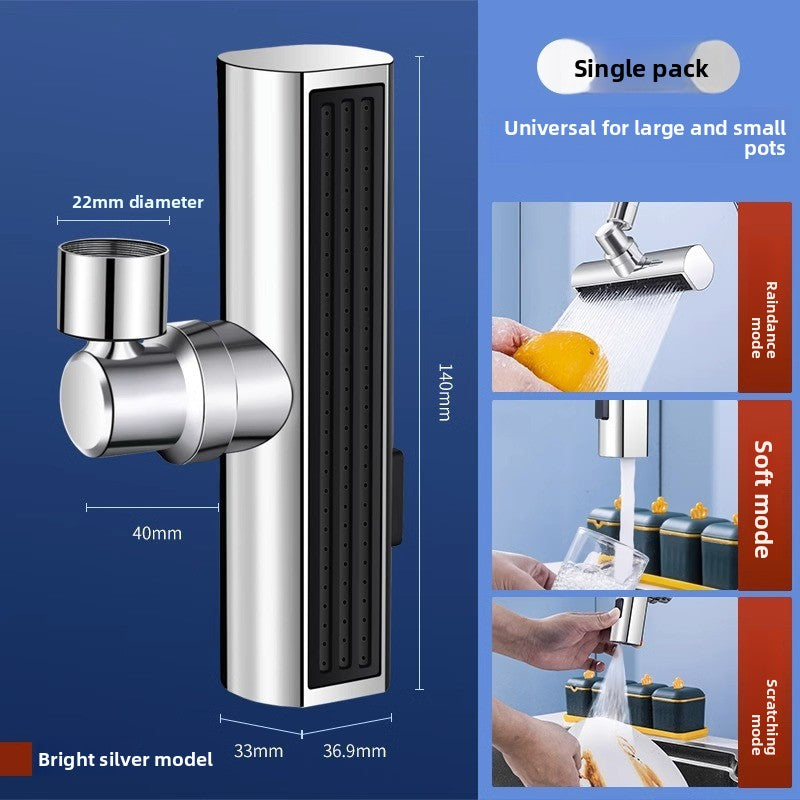 AquaFlow™ - Dispositif Anti-Éclaboussures pour Robinet de Cuisine | Rotation 360° | Économie d'Eau